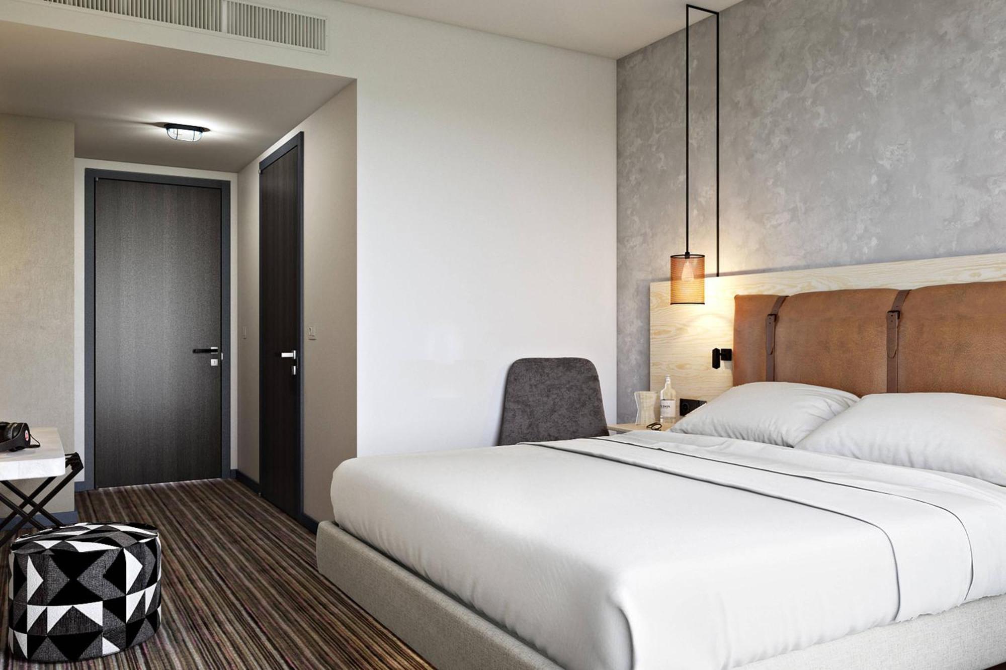 Moxy Duesseldorf South Hotel Exterior foto